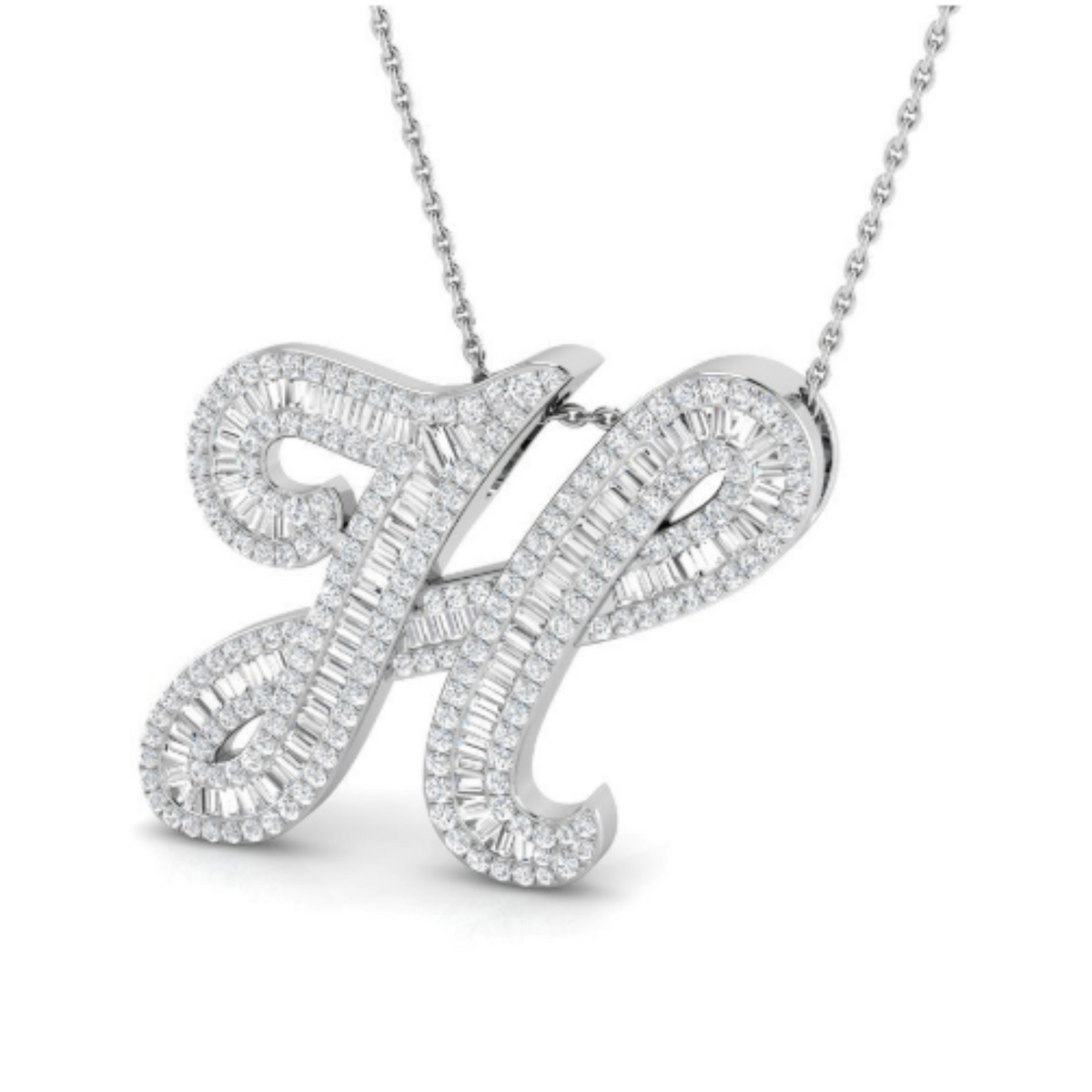 Baguette Pendant - WG
