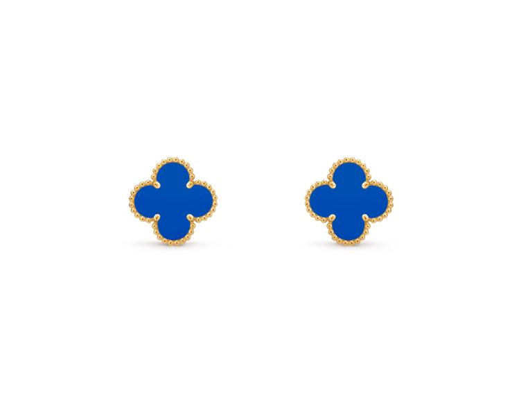 Vintage Clover Earrings - Agate
