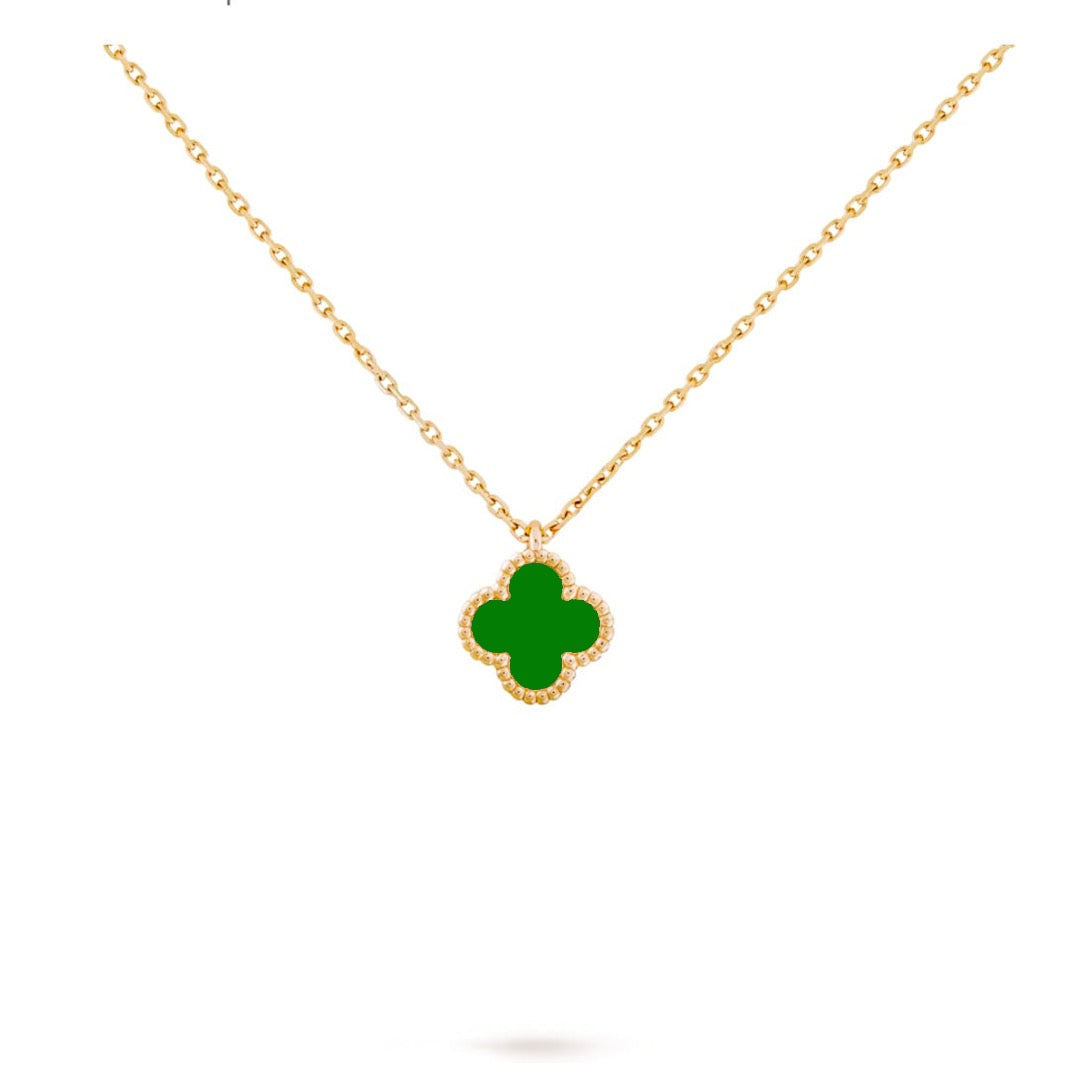 Sweet Clover Necklace - MALACHITE