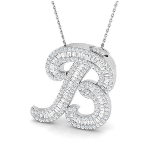 Baguette Pendant - WG