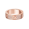 Classic Love Screw Ring - Paved - RG