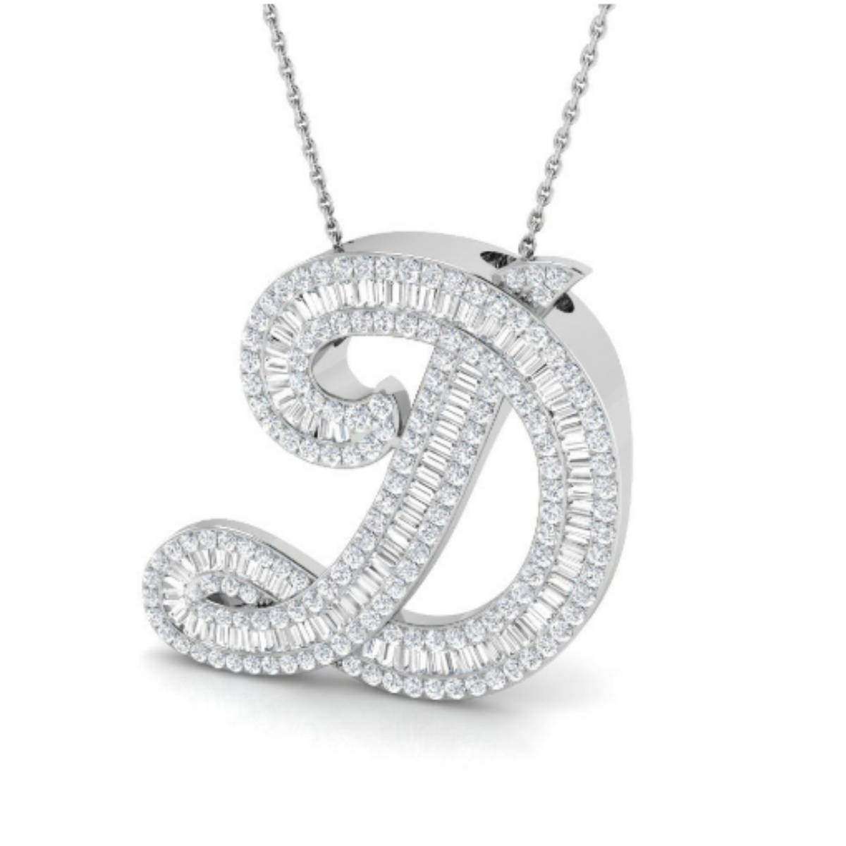 Baguette Pendant - WG