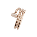 Diamond Tip Double Nail Ring - RG