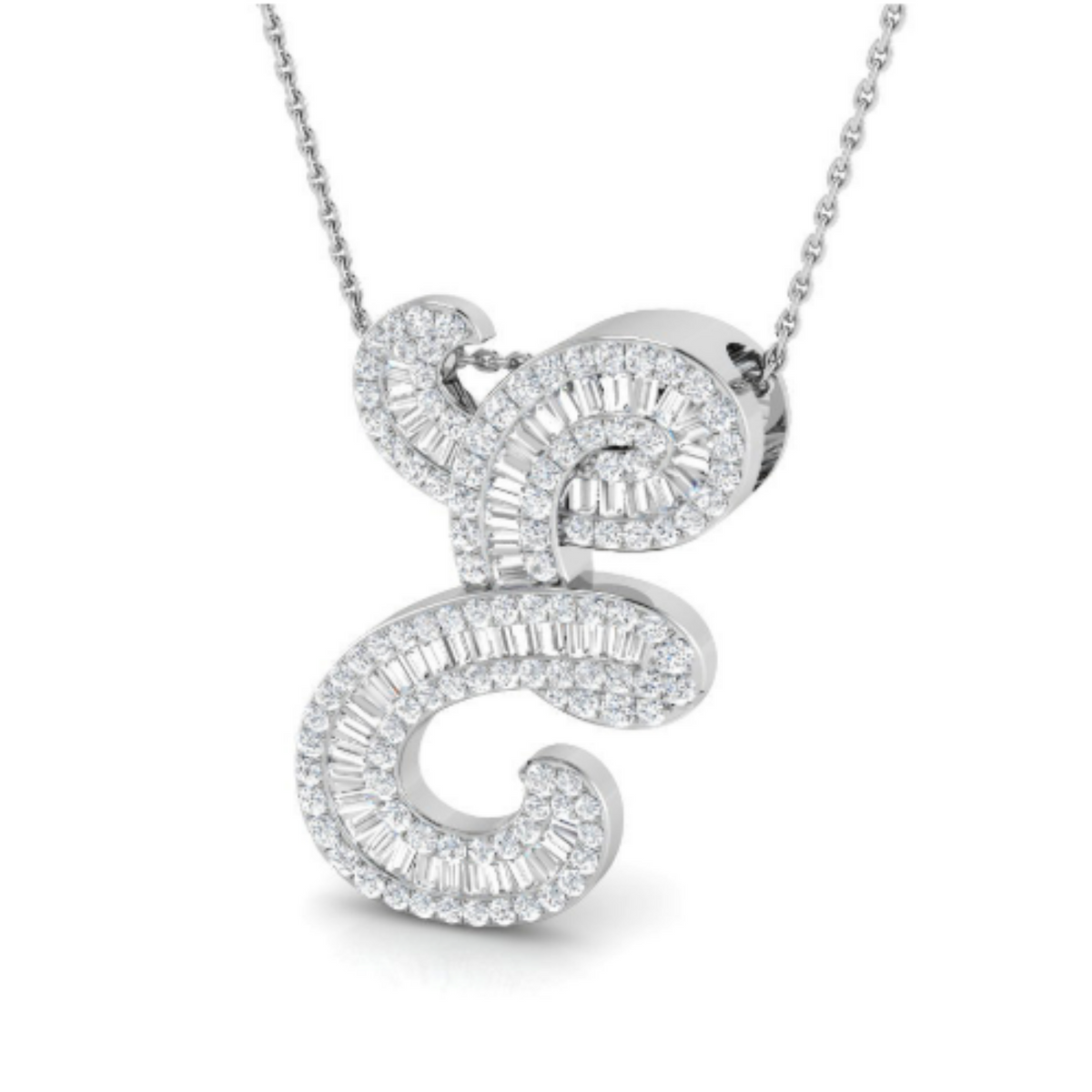 Baguette Pendant - WG
