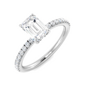 Emerald - PAVE Band Ring