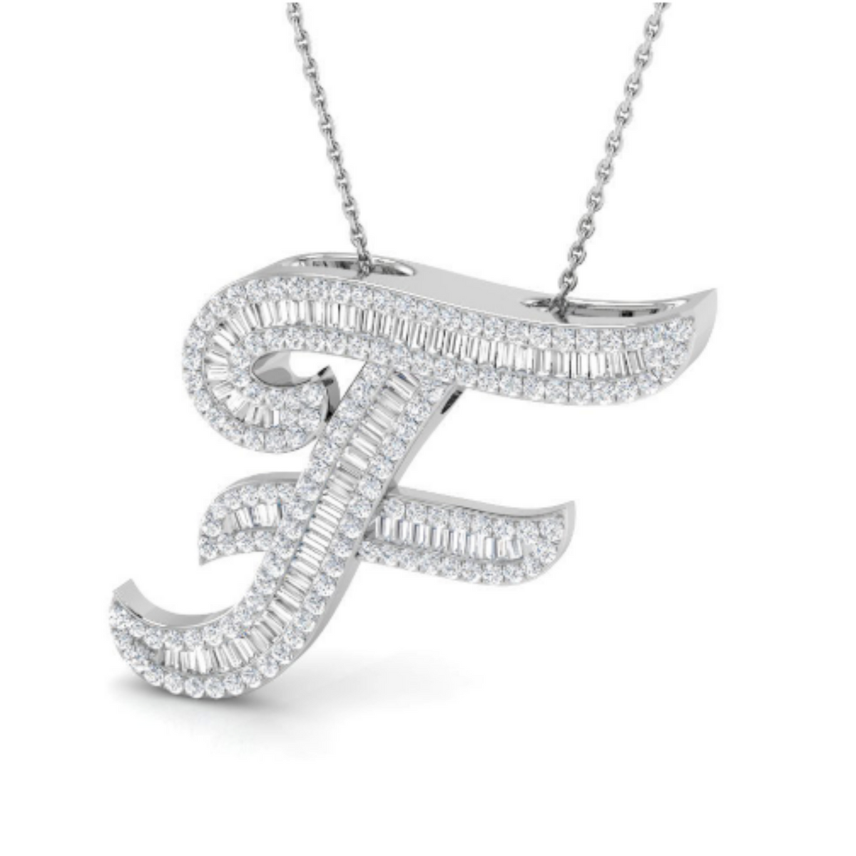Baguette Pendant - WG