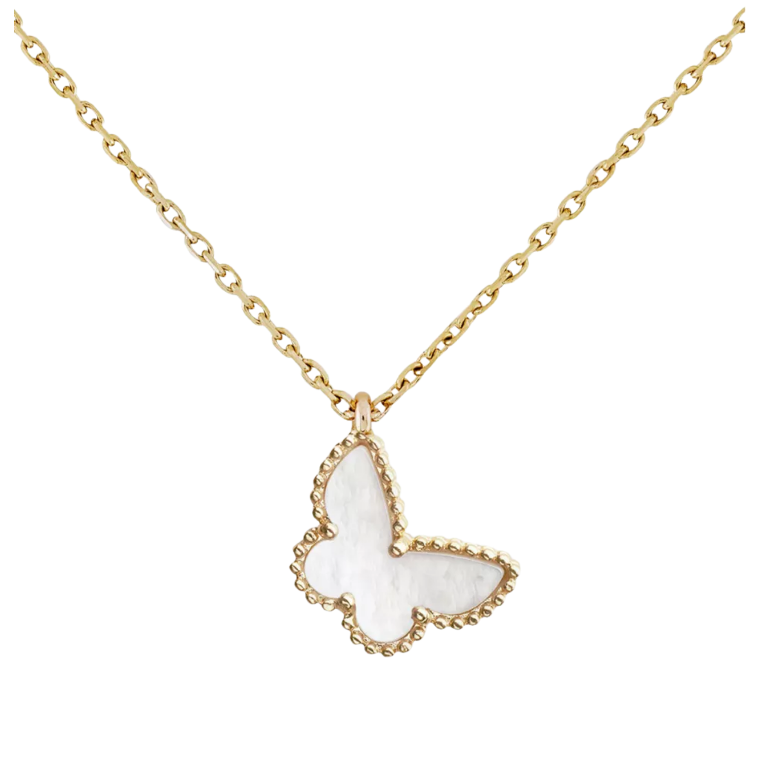 Butterfly Necklace - Mother of Pearl