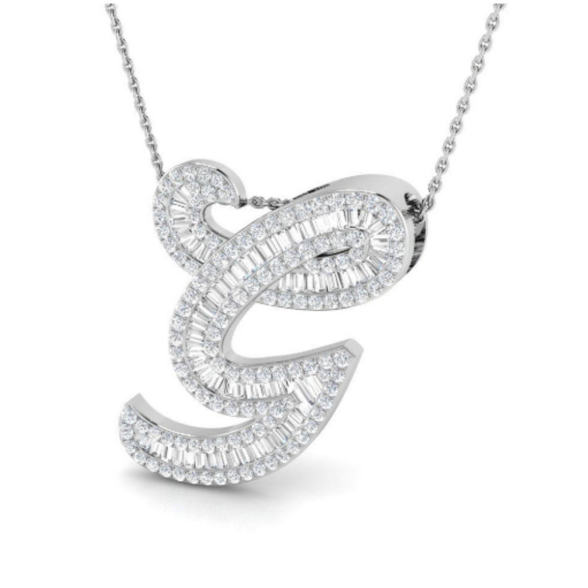 Baguette Pendant - WG
