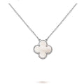 Vintage Clover Necklace - MOP WG