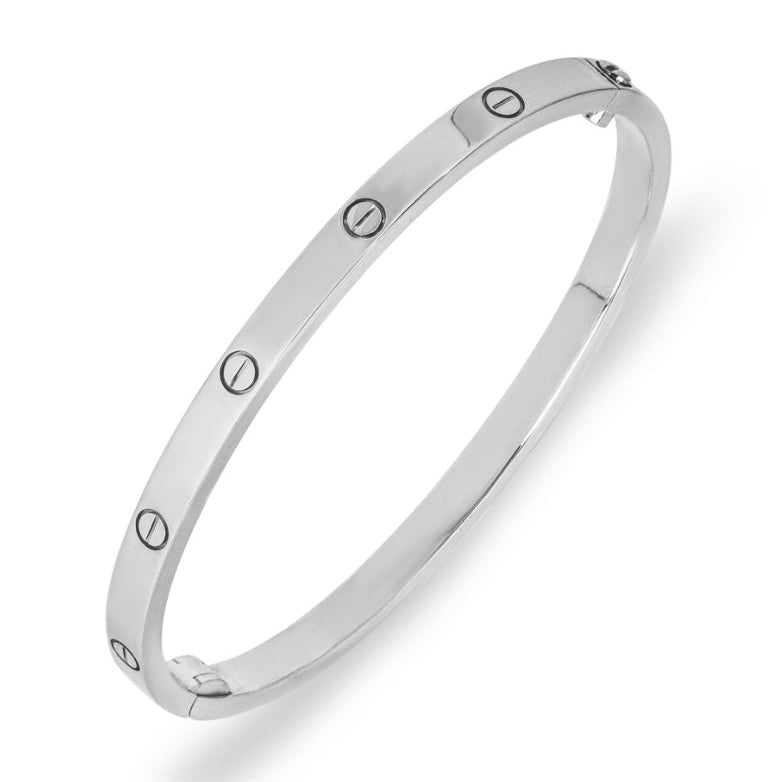 Small Screw Bangle - WG