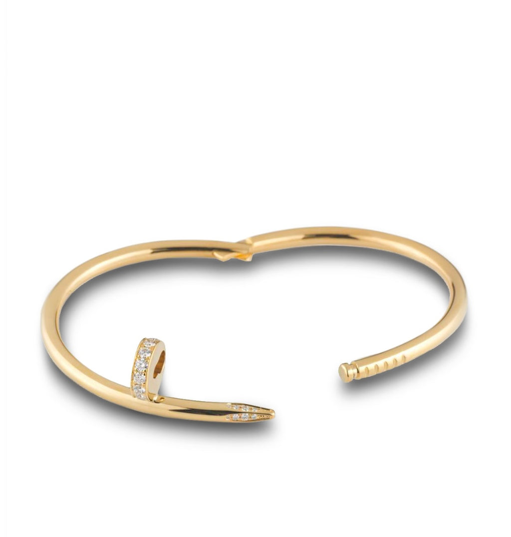 Classic Nail Bangle - DIAMOND TIP YG