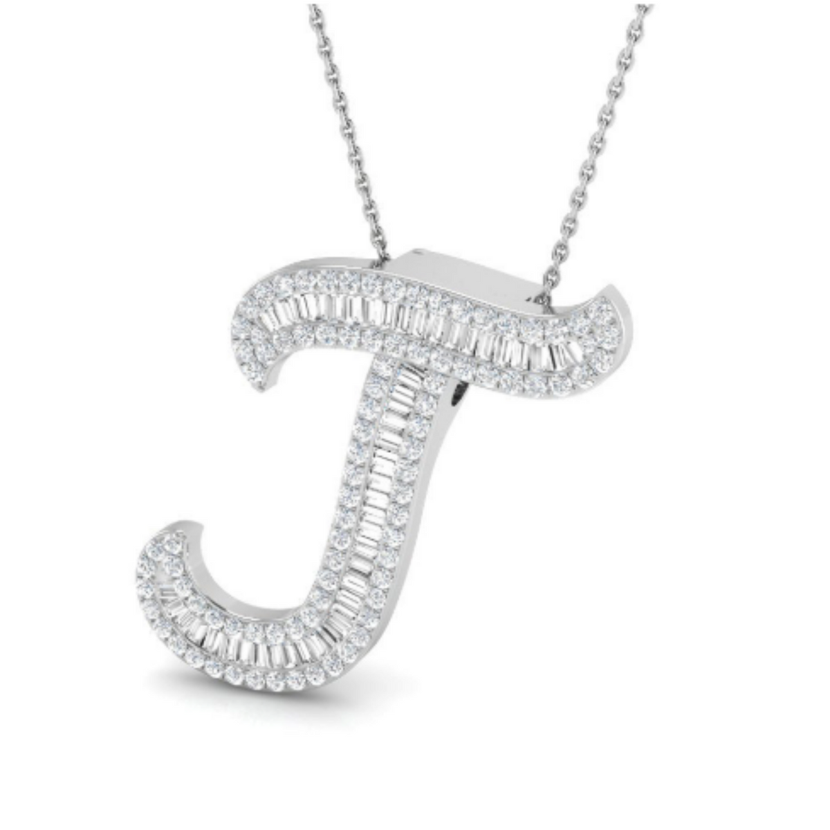 Baguette Pendant - WG