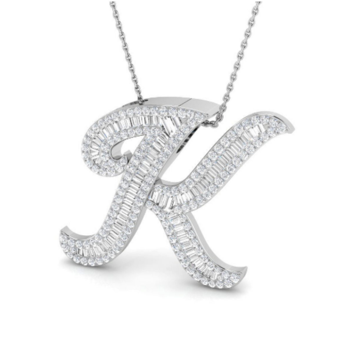 Baguette Pendant - WG
