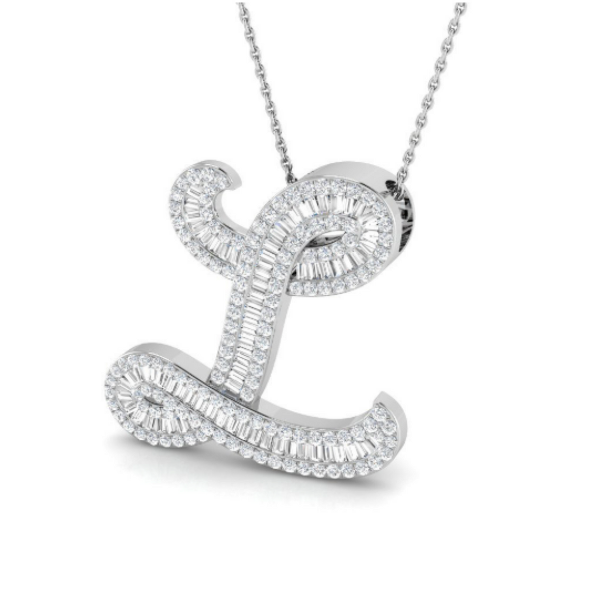 Baguette Pendant - WG