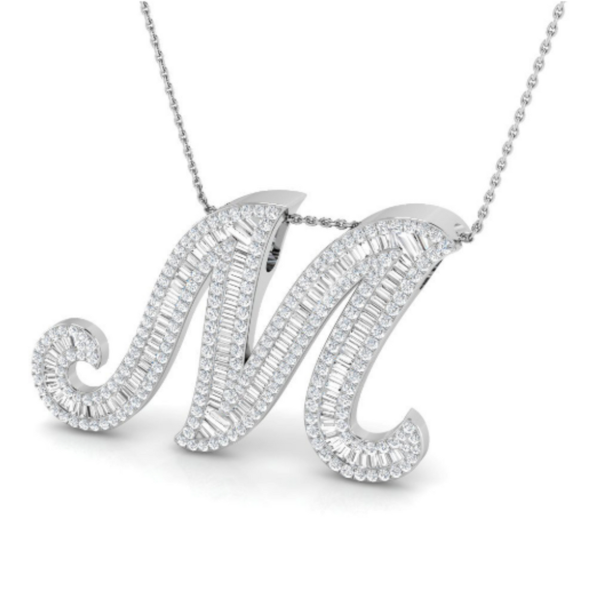 Baguette Pendant - WG