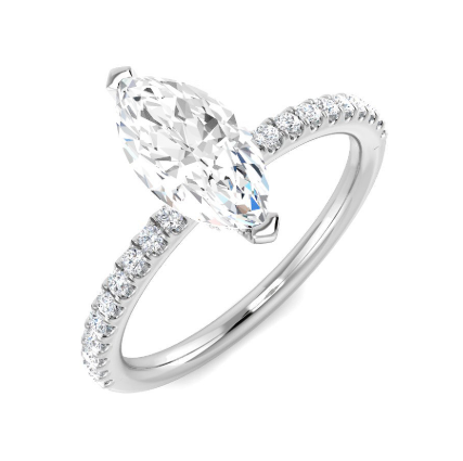 Marquise - PAVE Band Ring