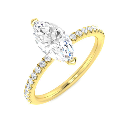Marquise - PAVE Band Ring