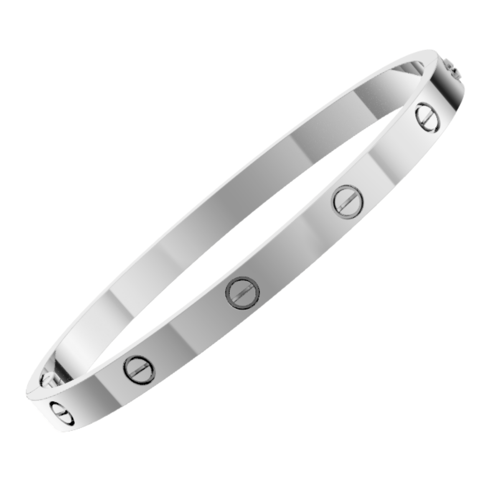 Medium Screw Bangle - WG