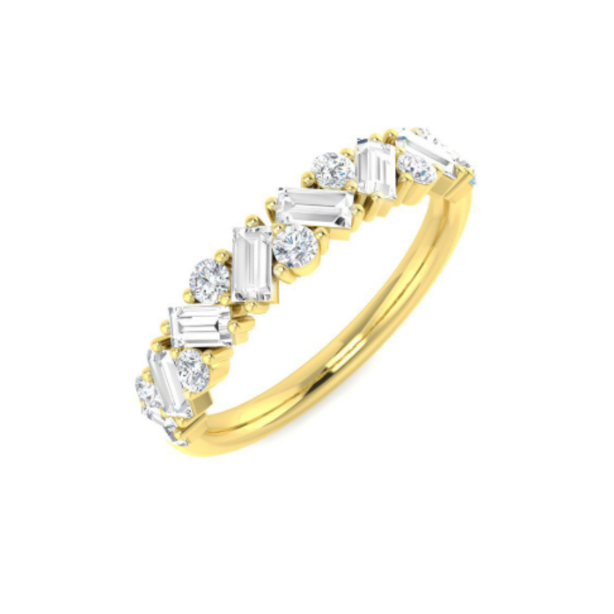 Mixed-Cut Diamond Eternity Ring