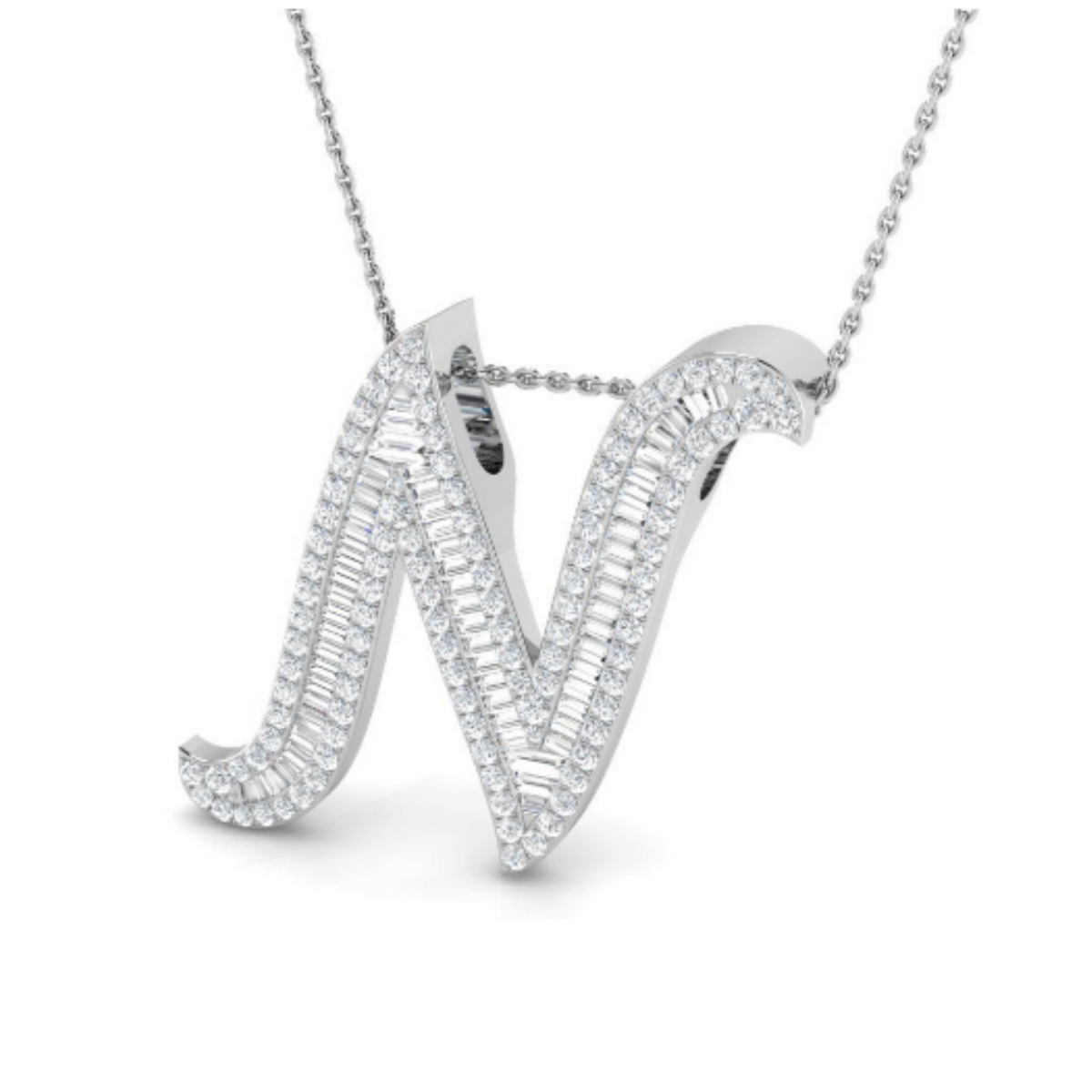 Baguette Pendant - WG