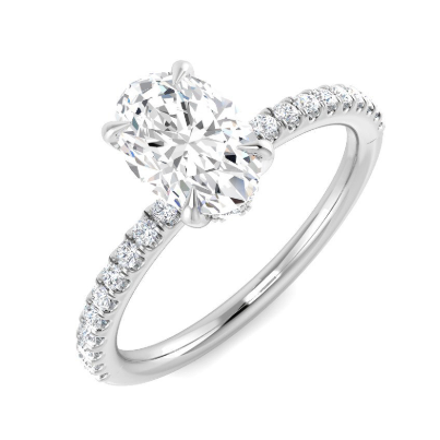 Oval - PAVE Band Ring