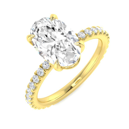 Oval - PAVE Band Ring