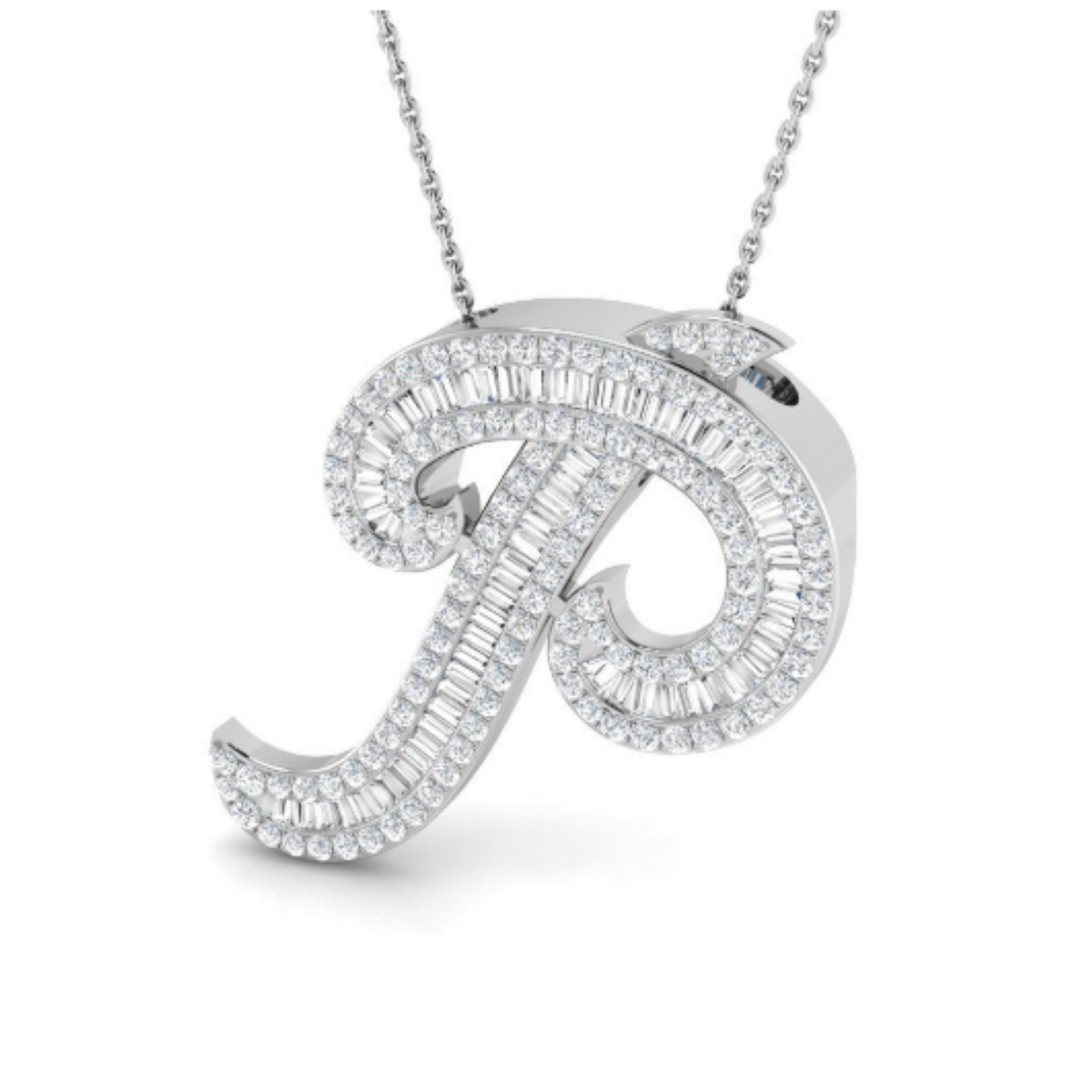 Baguette Pendant - WG