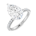 Pear - PAVE Band Ring