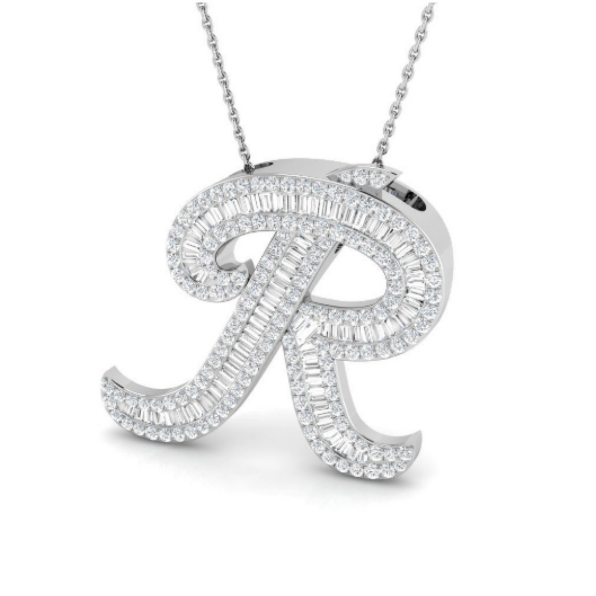 Baguette Pendant - WG