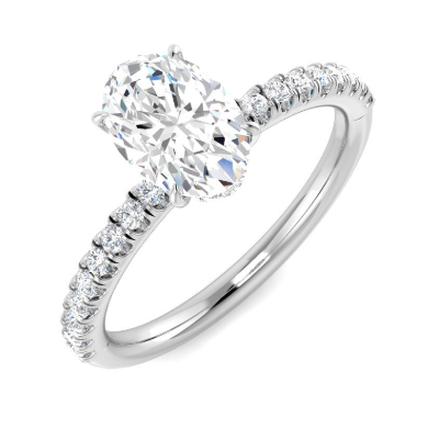 Oval - PAVE Band Ring