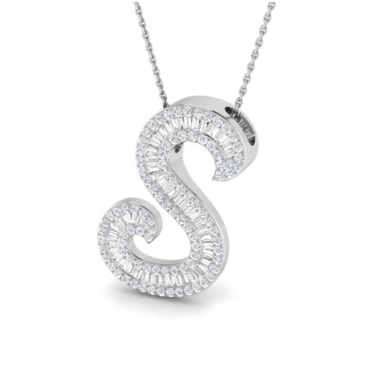 Baguette Pendant - WG