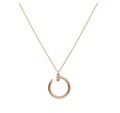 Diamond Tip Nail Necklace - RG