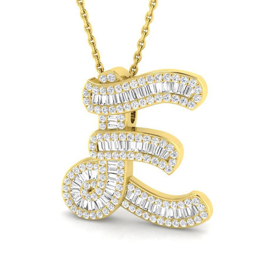 Small Baguette Pendant - YG