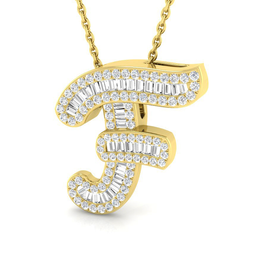 Small Baguette Pendant - YG