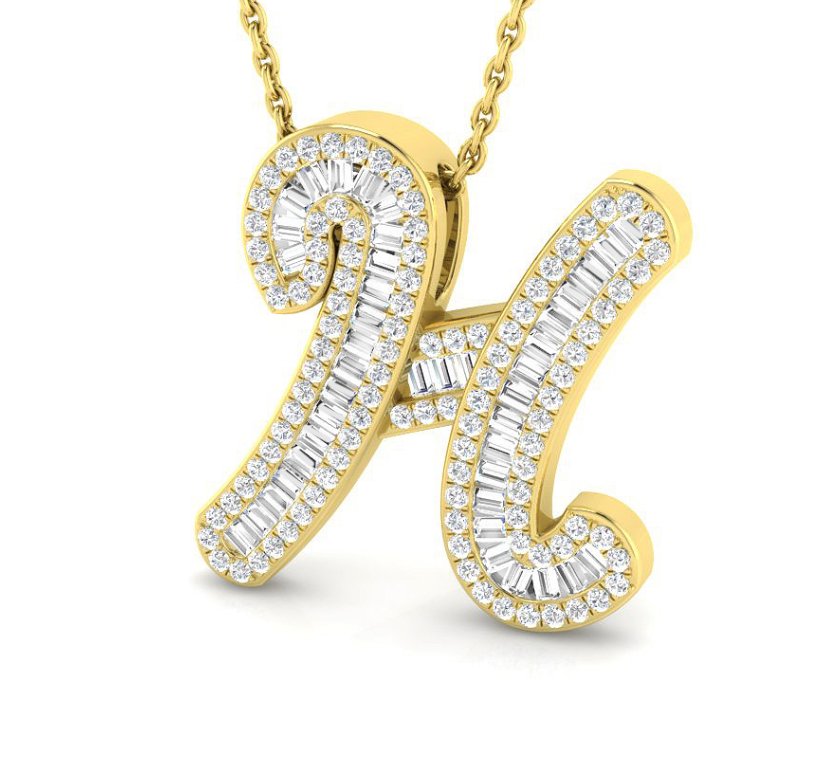 Small Baguette Pendant - YG