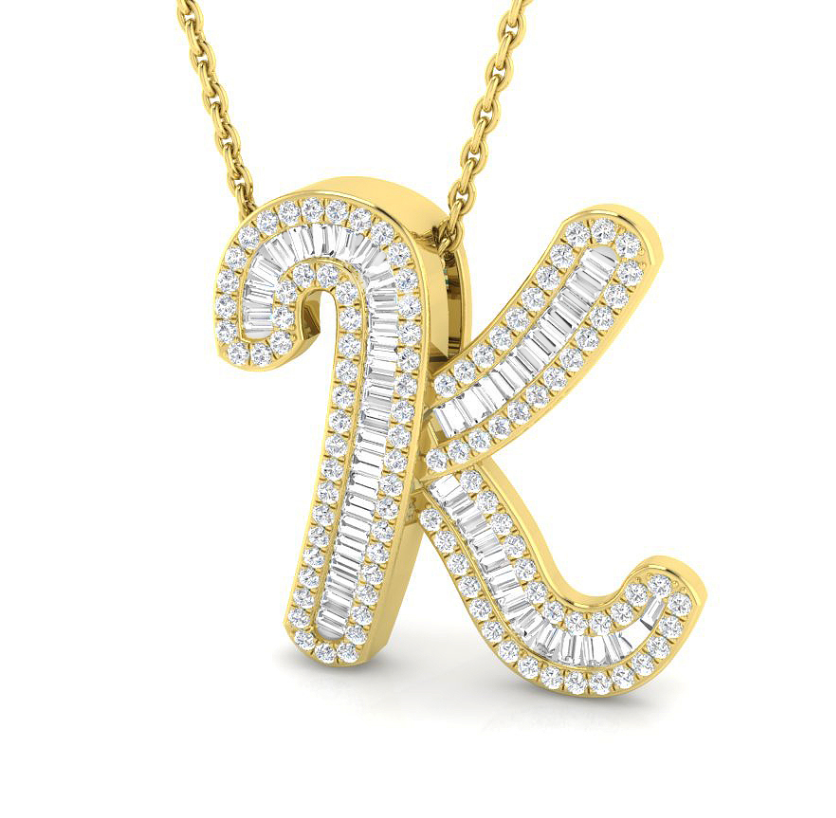 Small Baguette Pendant - YG