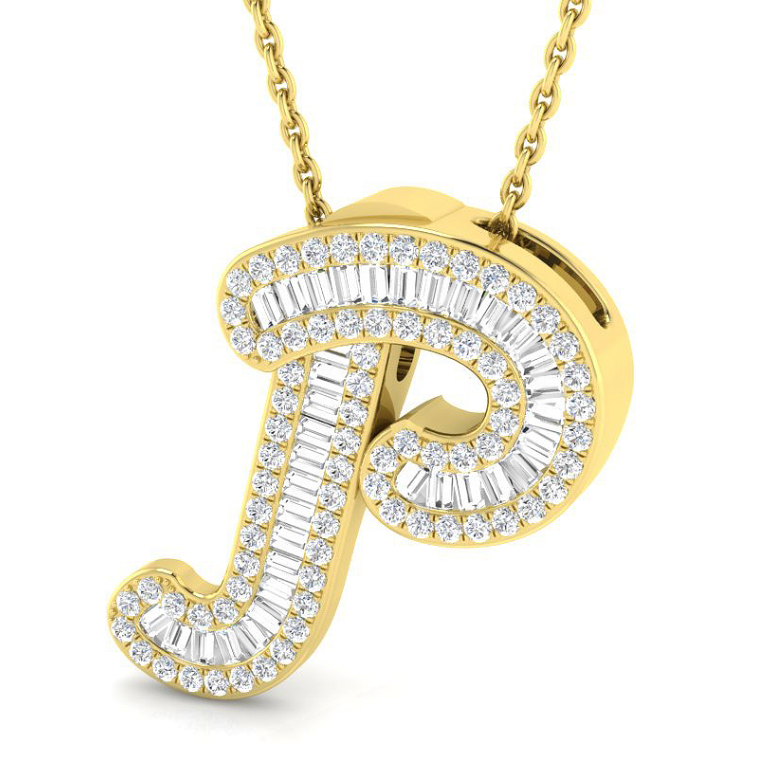 Small Baguette Pendant - YG
