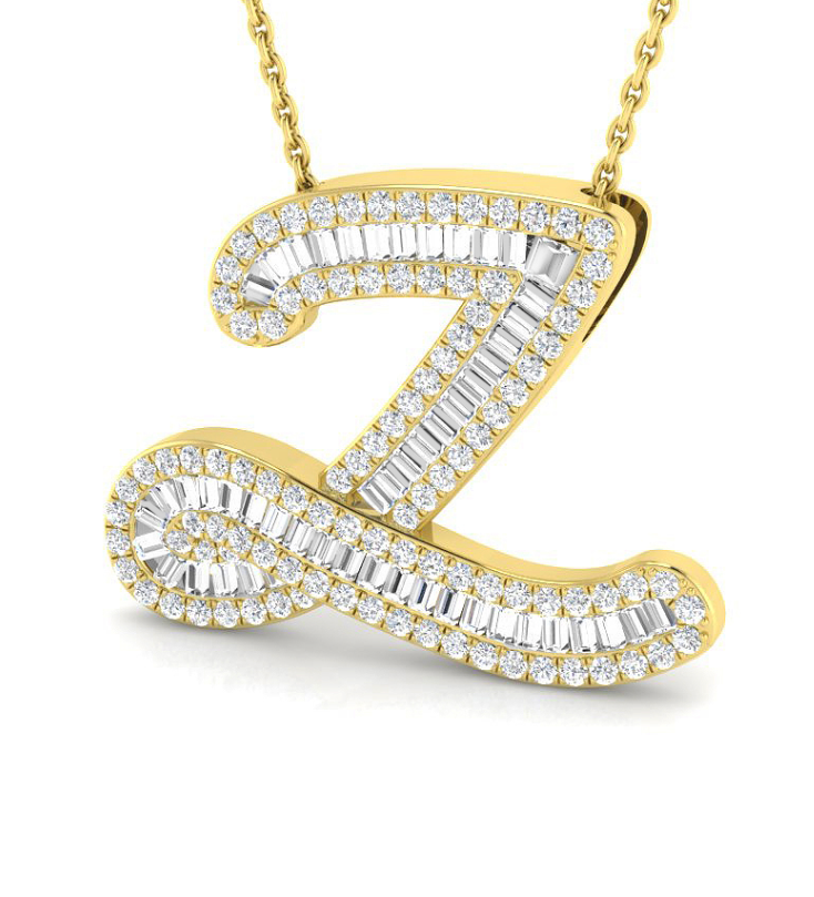 Small Baguette Pendant - YG