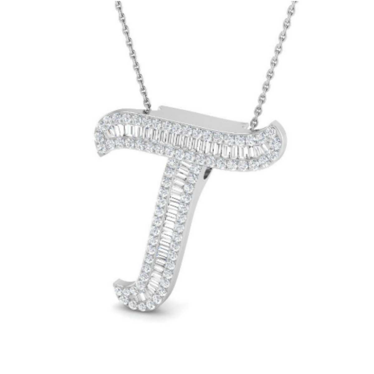 Baguette Pendant - WG