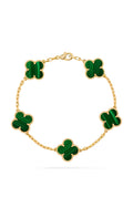 Vintage Clover Bracelet - MALACHITE