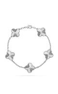 Vintage Clover Bracelet - SOLID WG