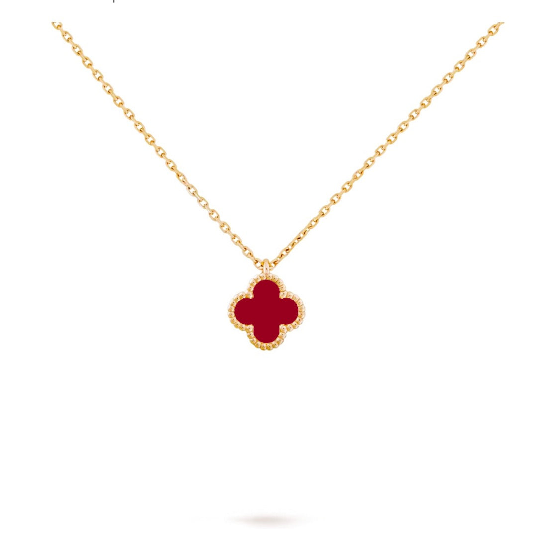 Sweet Clover Necklace - CARNELIAN